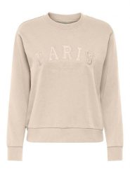 JDY Bluza w kolorze beżowym rozmiar: XL. Brązowe bluzy bez kaptura damskie JDY, xl, z bawełny. Za 69.75 zł.