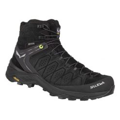 Buty Trekkingowe Męskie Salewa Alp Trainer 2 Mid Gtx. Czarne buty trekkingowe męskie Salewa, z gumy, za kostkę, bez zapięcia, trekkingowe. Za 879.99 zł.