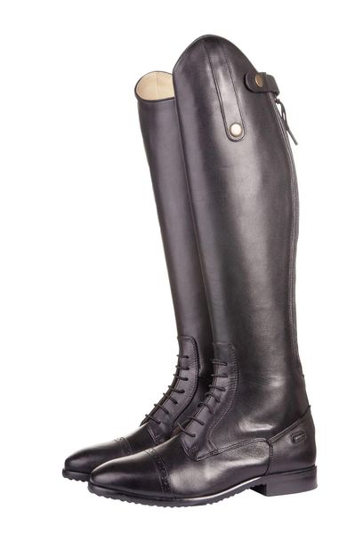 Botki jeździeckie krótkie/standardowe HKM Valencia Short/Standard Width. Czarne buty zimowe męskie HKM, z gumy, bez zapięcia. Za 899.40 zł.