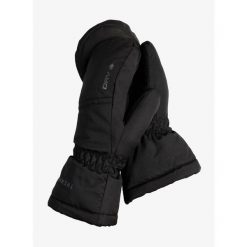 Rękawiczki dziecięce Trekmates Beacon DRY Mitten. Czarne rękawiczki dziecięce TREKMATES, bez ramiączek. Za 54.99 zł.