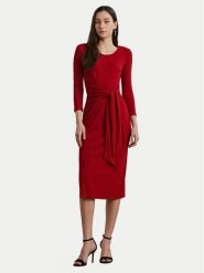 LAUREN RALPH LAUREN Sukienka codzienna 200973598002 Czerwony Slim Fit. Czerwone sukienki damskie Lauren Ralph Lauren, na co dzień, xl, bez wzorów, z bawełny, bez kołnierzyka, bez ramiączek, proste. Za 629.99 zł.