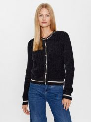 Liu Jo Sport Kardigan TF3225 MA85N Czarny Regular Fit. Czarne kardigany damskie Liu Jo Sport, xl, bez wzorów, z syntetyku. Za 399.99 zł.