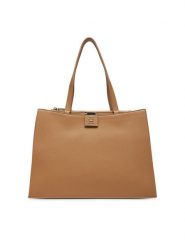 Tommy Hilfiger Torebka Th Her Tote AW0AW17191 Brązowy. Brązowe torebki klasyczne damskie Tommy Hilfiger, bez wzorów, ze skóry, bez dodatków. Za 409.99 zł.