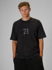 4F Regular Size: T-shirt loose z nadrukiem 4F | Tomasz Fornal - szary S. Szare t-shirty męskie 4f, m, z aplikacjami, z bawełny, bez kołnierzyka. Za 129.99 zł.