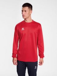 Bluza hmlESSENTIAL SWEATSHIRT. Czerwone bluzy sportowe damskie HUMMEL, xl, bez wzorów, z materiału, bez ramiączek, długie, bez kaptura. Za 149.50 zł.