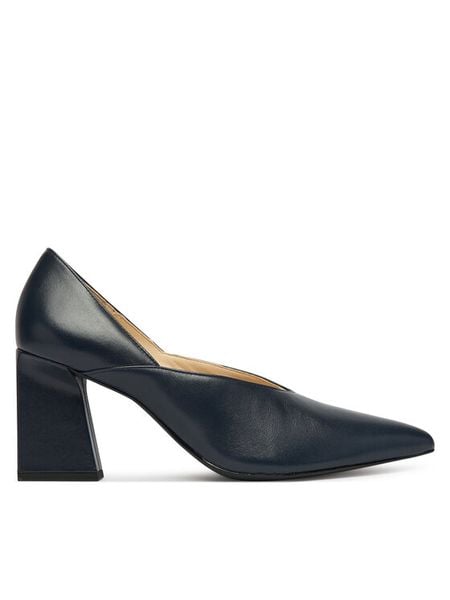 HÖGL Czółenka 0-187521-30000 Granatowy. Niebieskie czółenka damskie HÖGL, bez wzorów, ze skóry, bez obcasa. Za 799.99 zł.