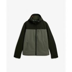 Kurtka softshell z kapturem Superdry. Zielone kurtki softshell damskie Superdry., xl, bez wzorów, z softshellu, z kapturem. Za 430.40 zł.