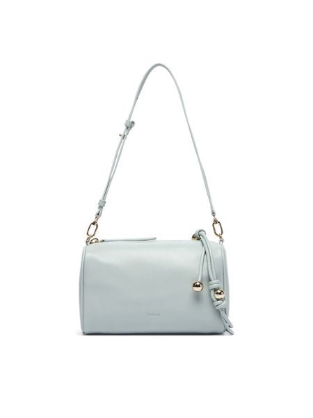 Furla Torebka Talia Mini WE00922 BX2269 CN 4905S Turkusowy. Niebieskie listonoszki damskie Furla, bez wzorów, ze skóry, bez dodatków. Za 1,259.00 zł.