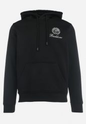 Czarna Bluza z Polarem i Kapturem oraz Kieszenią Ozdobiona Nadrukiem Nadiala. Czarne bluzy z kapturem męskie Born2be, m, z polaru. Za 39.99 zł.