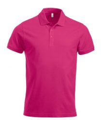 Clique Classic Lincoln S/S koszulka polo męska nowy krój – bright cerise. Czerwone koszulki polo męskie CLIQUE, m, bez wzorów, z bawełny, bez ramiączek. Za 120.98 zł.
