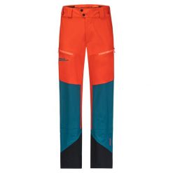 Spodnie narciarskie Jack Wolfskin Alpspitze 3L. Brązowe spodnie materiałowe męskie Jack Wolfskin, bez wzorów, sportowe. W wyprzedaży za 1,273.00 zł.