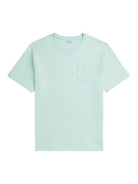 Polo Ralph Lauren T-Shirt 323970333501 Niebieski Regular Fit. Niebieskie t-shirty chłopięce Polo Ralph Lauren, bez wzorów, z bawełny, bez ramiączek. Za 269.99 zł.