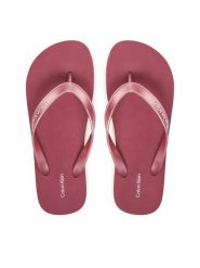 Calvin Klein Japonki Flatform Flip Flop Met Tpu HW0HW03120 Różowy. Czerwone klapki damskie CALVIN KLEIN, bez wzorów, z syntetyku, bez obcasa. Za 189.99 zł.
