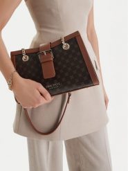 Nine West Torebka CEO-Karna-KY217 Brązowy. Brązowe torebki klasyczne damskie Nine West, bez wzorów, z materiału, bez dodatków. Za 229.99 zł.