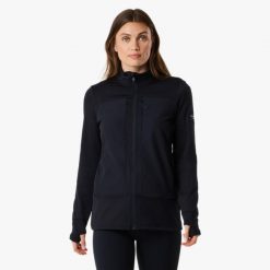 Bluza polarowa Wędrówki damska Swedemount Trondheim Wind Mid Layer Full Zip. Czarne bluzy bez kaptura damskie SWEDEMOUNT, z polaru. W wyprzedaży za 222.00 zł.