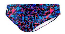 Slipy water polo TURBO Flashy Paint. Niebieskie kąpielówki męskie TURBO, m, bez wzorów, z materiału, na fitness i siłownię. Za 149.00 zł.