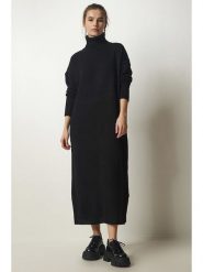 Happiness Istanbul Sukienka w kolorze czarnym rozmiar: onesize. Czarne sukienki damskie Happiness Istanbul, na co dzień, bez wzorów, bez kołnierzyka, bez ramiączek, maxi, proste. Za 86.99 zł.