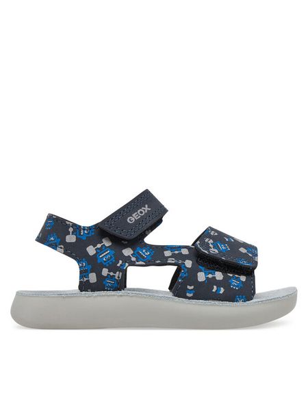 Geox Sandały B Sandal Lightfloppy B455SC 000CE C4226 Granatowy. Niebieskie sandały chłopięce Geox, ze skóry, bez zapięcia. Za 107.99 zł.