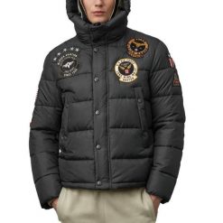 Kurtka BLAUER ACADEMY CARTER Czarny. Czarne kurtki męskie Blauer, bez wzorów, z tkaniny, bez kaptura. Za 1,172.99 zł.