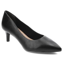 Czarne Czółenka Tamaris Eleganckie Buty Damskie. Czarne czółenka damskie Tamaris, z aplikacjami, ze skóry ekologicznej, bez obcasa, na obcasie. Za 179.00 zł.