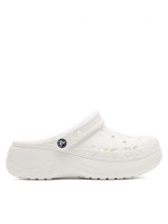 Crocs Klapki BAYA PLATFORM CLOG 208186-100 Écru. Klapki damskie Crocs, bez wzorów, z materiału, bez obcasa. Za 249.99 zł.