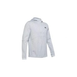 Bluza z kapturem Under Armour DOUBLE KNIT FULL ZIP. Szare bluzy sportowe męskie Under Armour, bez wzorów, z bawełny, bez kołnierzyka, bez ramiączek. Za 337.15 zł.