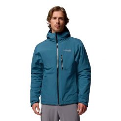Kurtka Columbia Explorer's Edge™ Ii Kurtka Ocieplana Dorośli. Niebieskie kurtki męskie Columbia, s, bez wzorów, z materiału, z kapturem. Za 883.99 zł.