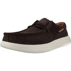 Buty HEY DUDE WALLY COMF WOVEN Brązowy. Brązowe buty trekkingowe męskie Hey dude, z tkaniny, bez zapięcia, trekkingowe. Za 293.99 zł.