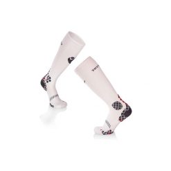 Skarpety uciskowe do biegania 3/4 Skarpety uciskowe Biało-Szare. Białe skarpetki damskie TRY TO FLY, bez wzorów. W wyprzedaży za 88.76 zł.