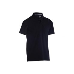 Koszulka polo do golfa 500 męska. Czarne koszulki polo męskie INESIS, m, bez wzorów, z bawełny, bez ramiączek. Za 29.99 zł.