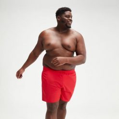 Spodenki szorty męskie kąpielowe Speedo Essentials Plus Size. Czerwone kąpielówki męskie Speedo, m. Za 122.99 zł.