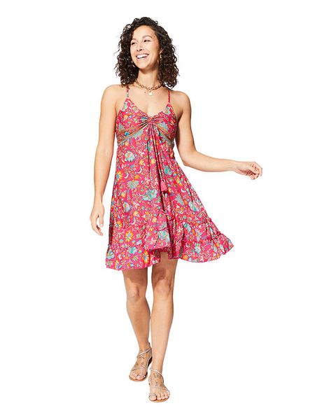 Ipanima Sukienka w kolorze różowym rozmiar: 38/40. Różowe sukienki damskie Ipanima, bez wzorów, klasyczne, bez kołnierzyka, bez ramiączek, mini. Za 70.08 zł.