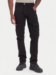 Alpha Industries Spodnie materiałowe Agent 158205 Czarny Regular Fit. Czarne spodnie materiałowe męskie Alpha Industries, bez wzorów, z bawełny. Za 259.99 zł.