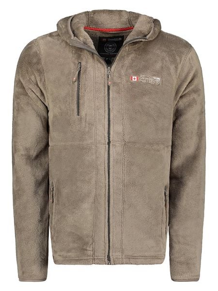 Canadian Peak Kurtka polarowa "Uploadeak" w kolorze szarobrązowym rozmiar: L. Brązowe kurtki męskie Canadian Peak, l, bez wzorów, z materiału, bez kaptura. Za 130.50 zł.