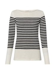 Marc O'Polo koszulka z długim rękawem Kobiety Bawełna czarny|biały, XS. Białe t-shirty damskie Marc O´Polo, xs, bez wzorów, z bawełny, bez kołnierzyka. Za 139.95 zł.