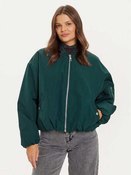 ONLY Kurtka bomber Holly 15322124 Zielony Loose Fit. Zielone kurtki damskie Only, xl, bez wzorów, z syntetyku, bez kaptura. Za 199.99 zł.