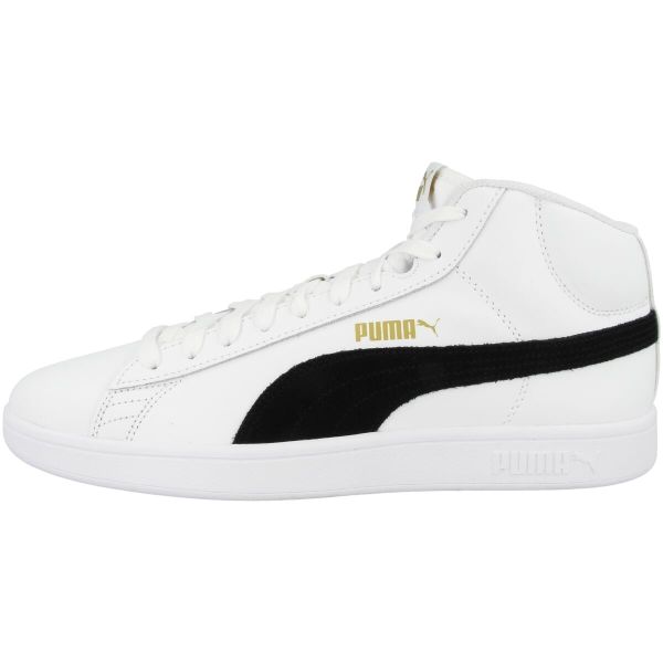 Buty do chodzenia męskie Puma Smash V2 Mid L. Białe buty sportowe na co dzień męskie Puma, z gumy, bez zapięcia, trekkingowe. Za 238.86 zł.