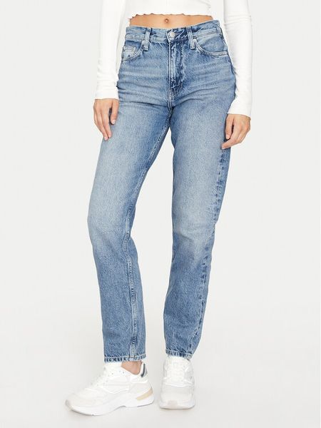 Calvin Klein Jeans Jeansy Authentic J20J223658 Niebieski Slim Fit. Niebieskie jeansy damskie Calvin Klein Jeans. Za 309.99 zł.