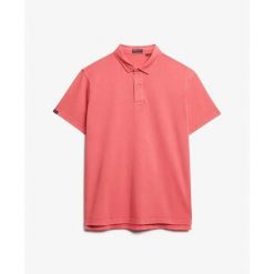 Koszulka polo z dżerseju Superdry Essential. Czerwone koszulki polo męskie Superdry., m, bez wzorów, z dżerseju, bez ramiączek. Za 158.15 zł.