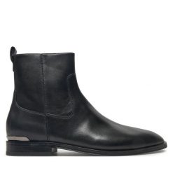 Kozaki KARL LAGERFELD. Czarne buty zimowe męskie Karl Lagerfeld, bez zapięcia. Za 1,299.00 zł.