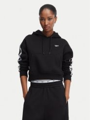 Reebok Bluza Daniella RK25684CCW Czarny Regular Fit. Czarne bluzy bez kaptura damskie Reebok, s, z bawełny. Za 219.99 zł.