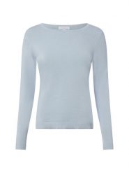 Brookshire dzianinowa koszulka z długim rękawem Kobiety Bawełna niebieski, M. Niebieskie t-shirty damskie brookshire, m, bez wzorów, z bawełny, bez kołnierzyka. Za 79.95 zł.