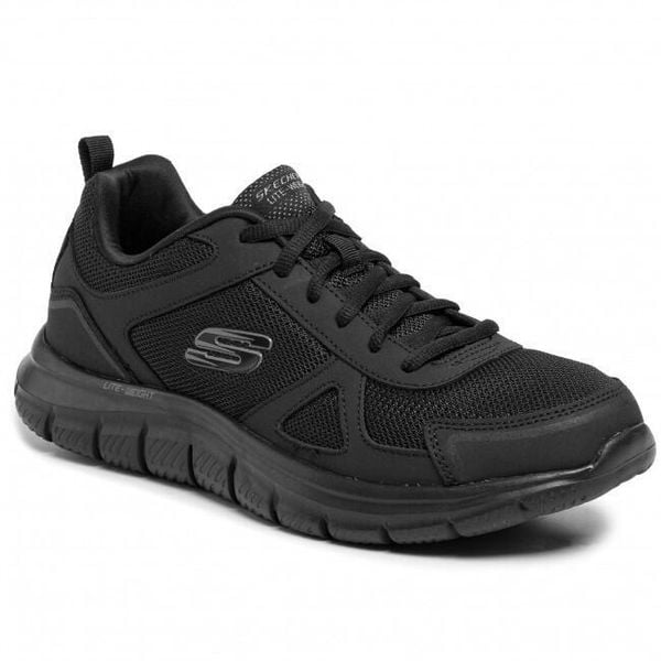 Buty do chodzenia męskie Skechers Trackscloric. Czarne obuwie do biegania damskie Skechers. Za 249.99 zł.