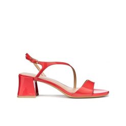 Damskie sandały na obcasie Geox New Eraklia 50 T01. Brązowe sandały damskie Converse, bez wzorów, z lakierowanej skóry, bez obcasa, na obcasie. Za 349.50 zł.