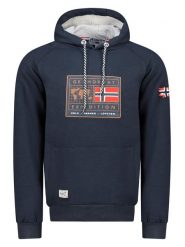 Geographical Norway Bluza "Gofoten" w kolorze granatowym rozmiar: S. Niebieskie bluzy z kapturem męskie Geographical Norway, s, z bawełny. Za 118.01 zł.