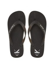 Calvin Klein Jeans Japonki Beach Sandal Flatform Tpu YW0YW01830 Czarny. Czarne klapki damskie Calvin Klein Jeans, bez wzorów, z jeansu, bez obcasa. Za 109.99 zł.