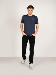North Sails X Prada T-shirt "Foehn" | 45 2302 000 | T-shirt Foehn | Mężczyzna | Granatowy. Niebieskie t-shirty męskie North Sails, m, z aplikacjami, z poliesteru, bez kołnierzyka. W wyprzedaży za 199.00 zł.