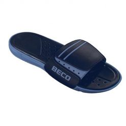 Klapki męskie Beco niebiesko-czarne EVA z wkładką. Czarne klapki i japonki męskie 47 Brand, z materiału. Za 209.99 zł.