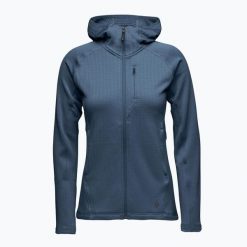 Bluza trekkingowa damska Black Diamond Factor Hoody. Niebieskie bluzy bez kaptura damskie Black Diamond. Za 379.99 zł.