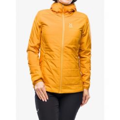 Kurtka ocieplana damska Haglofs Mimic Silver Hood. Żółte kurtki damskie Haglöfs, bez wzorów, bez kaptura. Za 527.00 zł.